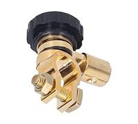 Keenso Interruptor de Terminal de Batería de 17 Mm, Conexión Giratoria para una Fácil Instalación, con Protección Antirrobo para Auto Barco Camión RV (B (negro))