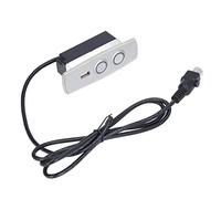 Keenso - Interruptor manual para silla larga, 2 botones, 5 pines, con cargador USB, material ABS duradero, diseño delgado para una portabilidad fácil para sofás eléctricos