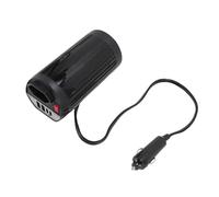 Keenso Inverter de Alimentación de Automóviles de 200W, DC 12V a AC 220V Outlet de Adaptador de Enchufe de Automóvil para Viajes por Carretera