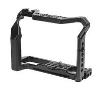 Keenso Jaula Protectora para Cámara Fuji X-T4, Jaula de Película de Aleación de Aluminio Soporte de Zapata Fría, Conveniente Reemplazo de Batería, Color Negro
