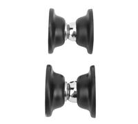 Keenso Juego de 2 Topes de Puerta Magnéticos para Vehículos Recreativos, Diseño de Imán Potente, Cierre de Puerta de Metal ABS para Vehículos Recreativos, Campistas, Remolques de Viaje, (Black)