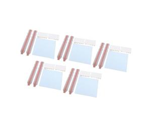 Keenso Juego de 5 Tiras Adhesivas de Filtro de Privacidad con Pestañas de Plástico para Soporte Deslizante, Protectores de Pantalla Universales para Monitor de Computadora Portátil para una Fijación