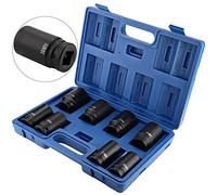 Keenso Juego de 8 Piezas Cubo de Impacto de 3/4 Pulgada Profundo, Acero