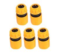Keenso Juego de Accesorios de Tubería, Conectores de Manguera de 3/4 | Paquete de 5 piezas, ABS duradero, conexión firme, para uso en exteriores, lavado de autos