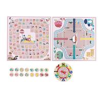 Keenso Juego de Ajedrez, Juego de Viaje Portátil de Madera con Tablero Plegable, Actividad Educativa Atractiva para Niños y Adultos (#12)