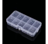 Keenso Juego de Anzuelos de Pesca Juego de Anzuelos de Púas de Acero Al Carbono 500 Piezas Surtidas de 3 a 12 con Caja de Aparejos Kit de de Pesca de Pulpo Tratado Térmicamente para Pescadores de Agua