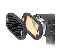 Keenso Juego de Caja de Luz para Linterna y Cámara de Calidad, Kit de Filtro de Rejilla Universal Compacto y Duradero para Decodificador, Luz de Flash Esencial para Fotógrafos Profesionales, Metal,