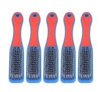 Keenso Juego de Cepillos de Alambre de Acero Inoxidable, 5 Herramientas de Limpieza Duraderas para Uso en Cocina y Exteriores, de Silicona