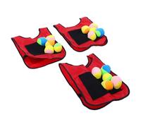 Keenso Juego de Chalecos de Bolas Adhesivas con Chalecos de Tela y Bolas de Espuma, 2 de Juego Autoadhesivos con 10, 29 X 42 Cm para Niños en Interiores y Exteriores (29x42cm/11,4x6,5 Pulgadas)