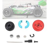 Keenso Juego de Embrague RC Volante de Metal con Engranaje 13T para Motor Nitro 1 10 Kit de Reemplazo de Automóvil con Rodamientos Resorte y Zapatas para Usuarios de Camiones RC sobre Orugas de (rojo)