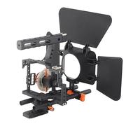 Keenso Juego de Jaula para Cámara con Caja Mate para GH4 A7S/A7/A7R/A7RII/A7SII, Práctico Kit de Enfoque de Seguimiento para Grabación de Vídeo para Cineastas Profesionales, Aleación de
