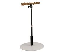 Keenso Juego de Loros Ajustables Racks Safe Bousable Birds para Uso Interior con Base Acrílica y Pepperwood para la Comodidad de Aves para el Hogar o los Viajes