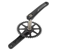 Keenso Juego de manivela para bicicleta de carretera, de aleación de aluminio, con cadena 42T, 172,5 mm, 24 mm, eje 113,5, eje 113,5, compatible con 10 11 velocidades para ciclistas de carretera