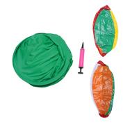 Keenso Juego de Patio de Pantalones de Abuelita, Juegos Gigantes de Lanzamiento Recreativo Al Aire con 2 Pelotas Hinchables para la Fiesta de Reunión Familiar de Relevos de Equipo (Green)