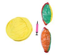 Keenso Juego de Patio de Pantalones de Abuelita, Juegos Gigantes de Lanzamiento Recreativo Al Aire con 2 Pelotas Hinchables para la Fiesta de Reunión Familiar de Relevos de Equipo (Yellow)