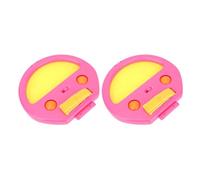 Keenso Juego de Pelotas para Lanzar y Atrapar, Material ABS, Raquetas Ergonómicas con 4 Pelotas para Niños, Juegos Divertidos para la Familia Al Aire (Pink)