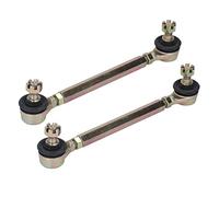 Keenso Juego de Rótulas de Barra de Acoplamiento, Rosca M10 de 10 Mm, Enlace de Extremo de Barra Estabilizadora de Acero y Aleación, con Diseño Resistente Al Desgaste y a la Corrosión
