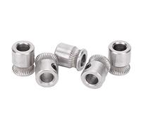 Keenso Juego de Ruedas Duraderas para Extrusora MK8 para Alimentación de Filamentos de Precisión, Compatibilidad con Filamentos de 1,75 Mm/3 Mm, Paquete de 5, Ideal para Aficionados a la Impresión 3D