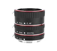 Keenso Juego de Tubos de Extensión Macro con Enfoque Automático EF/EF-S para Fotografía de Primeros Planos Accesorios para Sujetos Pequeños ABS + Metal 6,5 Cm Combinación S 31 Mm+21