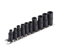 Keenso Juego de Vasos para Grifos, Vasos para Grifos de Acero de Aleación para Herramientas con Accionamiento de 1/4 y 3/8 de Pulgada con Imán Incorporado y Soporte de Manga para Taller