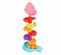 Keenso Juguete de Caída de Bolas, Torre Giratoria en Forma de Ballena con 7 Capas y 7 Bolas, de Colorida para Coordinación Mano-Ojo, Juego de Causa y Efecto para Niños Pequeños, Actividades de