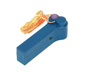 Keenso Juguete Lanzador de Cuerda Eléctrica, Estructura Compacta, Fácil Operación, Divertidos Juguetes de Descompresión, Material ABS para Niños y Adultos, Color Brillante (Azul Oscuro)