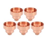 Keenso Jute de para Corte preciso: 5 Piezas de Cobre Rojo 120930 Puntas de Boquilla de Corte con Cubierta Protectora, Temperatura Alta, Superficie Lisa, Fácil de Instalar, Adecuado para Diferentes