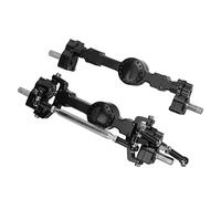 Keenso Keenso Eje Trasero Delantero de Engranaje de Metal, Instalación Fácil y Precisa para Coche de Control Remoto MN MN98 D90 1/12 (Black) (Black)