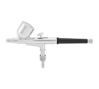 Keenso Kit de Aerógrafo de Alimentación por Gravedad para Obras de Arte y Arte Corporal, Pistola Pulverizadora de Doble Acción para Principiantes, Material de Cobre (0,2 mm)