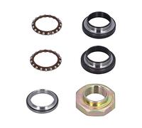 Keenso Kit de Anillo de Rodamiento de Bastón de Dirección, Conjunto de accesorios de aleación de metal para PW50 1981-2019, Construido para cumplir con las especificaciones Estándar,