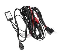 Keenso Kit de Arnés de Cableado Remoto DC12V 40A, Interruptor de relé Inalámbrico 16AWG de 9.84 Pies con Control Remoto, para Barra de Luz LED, Flash Estroboscópico, Luces Antiniebla de (1 a 1)