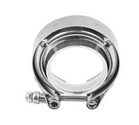 Keenso - Kit de brida de sujeción en V-banda, banda de escape V-Clamp manguera de escape para turbos, válvulas de evacuación, válvulas de purga gas de escape(2 pulgadas)