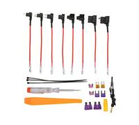 Keenso Kit de Cableado de Cable USB, Adaptador USB de 12 V-28 V a 5 V Protección contra Sobrecalentamiento para Detector de Navegador GPS Mirror CAM (Mini)