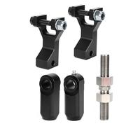 Keenso Kit de Eslabones de Bajada Ajustables, Eslabones de Bajada ATV de Aleación de Aluminio para 350 350R 660 660R 700 700R, con Fácil Instalación y Ajustable para Montar en (BLACK)