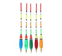 Keenso Kit de Flotadores de Pesca, 5 Piezas Bobber de Pesca de Madera (6+2g) Los Peces flotan Los Peces flotan