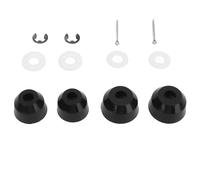 Keenso Kit de Funda para Barra de Acoplamiento, Cubierta de Goma para Extremo de Cremallera de Dirección con Juego de Abrazaderas de 12 Piezas, Sellado de Grasa, Protección contra el Polvo, Ajuste