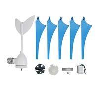 Keenso Kit de Generador de Viento de 5 Vane/Wing 400W Alta Confiabilidad para Lámparas de Calle - Configuración Rápida, Adecuada para Entusiastas de las Energías Renovables