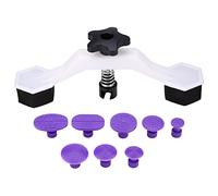 Keenso - Kit de herramientas para quitar abolladuras y abolladuras sin pintura para carrocería de coche, motocicleta, nevera, lavadora, 1 extractor de puente + 8 pestañas extractoras de pegamento