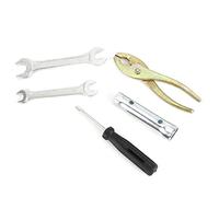 Keenso Kit de Herramientas Universales de Reparación de Motocicletas, Juego de Alicates de Llave de Metal con Enchufe de Bujía para Reparaciones Fáciles de Motocicletas