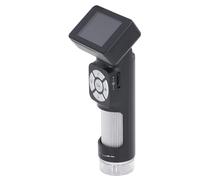 Keenso Kit de Microscopio Digital Portátil de Mano con Pantalla de 2,0 Pulgadas y 8 Luces LED para Niños y Adultos, Microscopio de Bolsillo Profesional de 10 MP 1080P