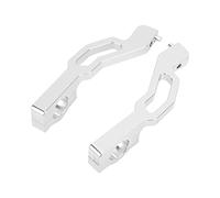 Keenso Kit de Montaje de Guardamanos de Aluminio Sentinel para Motos de Nieve, Soportes Ligeros de Repuesto Directo para Conductores de Motos de Nieve y ATV 600 800 850 (SILVER)