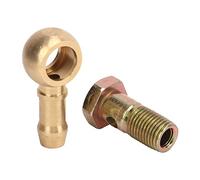 Keenso Kit de Montaje de Pernos Banjo M12 X 1,5 Mm, Adaptador de Turbo de Aleación de Aluminio con 2 Arandelas, para Suministro de Motor de Automóvil o Turbina