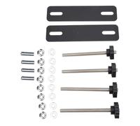 Keenso Kit de Montaje de Placa de Tracción, Pasador de Montaje de Placa de Recuperación de Resistencia a Grietas de Metal para Espacio Entre Orificios de 12-17 Cm, con Perilla de