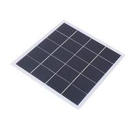 Keenso Kit de Panel Solar de Silicio Cristalino, Placa Solar Portátil de 4 W, 5 V, Laminado EVA Ligero para Iluminación de Jardín, Ventilador Pequeño, Luces de Emergencia, Camping, Bricolaje, Uso Al