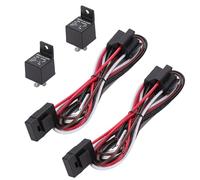 Keenso Kit de relé de Ventilador Eléctrico Dual, de Refrigeración Eficiente para Vehículos, relé de 40 A con Interruptor de Termostato para Camiones y Automóviles, Tamaño de 3/8 de Pulgada