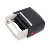 Keenso Kit de Sellos Autoentintados, Sello de Número de Fecha Personalizable con Pinzas, Impresión de 1,5x0,55 Pulgadas para Uso Comercial en Oficina