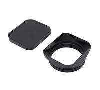 Keenso Kit de Tapa de Lente de Cámara Cuadrada para X100VI X100V X100F X100T X100S X70, Acabado de Revestimiento Mate, Minimiza los Reflejos, Fácil Configuración (Black)