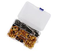 Keenso Kit de Tornillos de Carenado de Motocicleta de 177 Piezas, Kit de Sujetadores de Carenado de Aluminio, Tornillos de Repuesto para 250 300 GSXR600 GSXR750 CBR600RR CBR1000RR