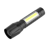 Keenso Linterna LED Zoom Telescópico Impermeable Linterna de 3 Modos para Acampar Al Aire Libre Mini XPE + COB