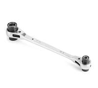 Keenso Llave de Trinquete de 72 Dientes, Llave de Vaso Multifunción 8 en 1 con Botón de Dirección Rápida y Manga de 12 Dientes, para Herramientas de Reparación de Bicicletas de Automóvil